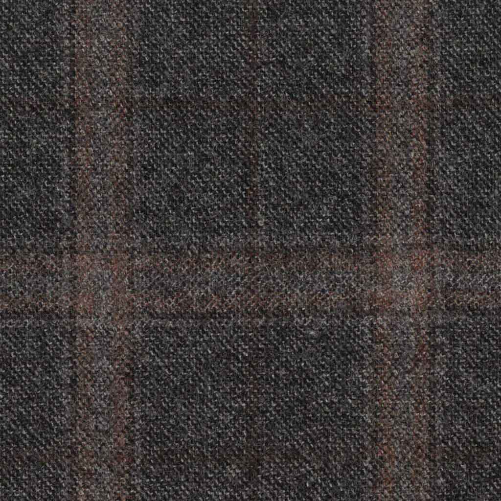 GREY, BROWN CHECKS