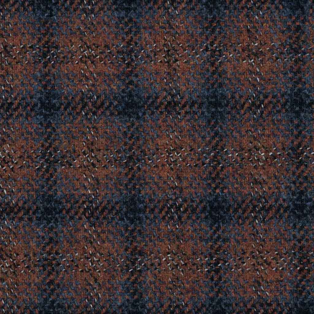 BROWN, BLUE CHECKS