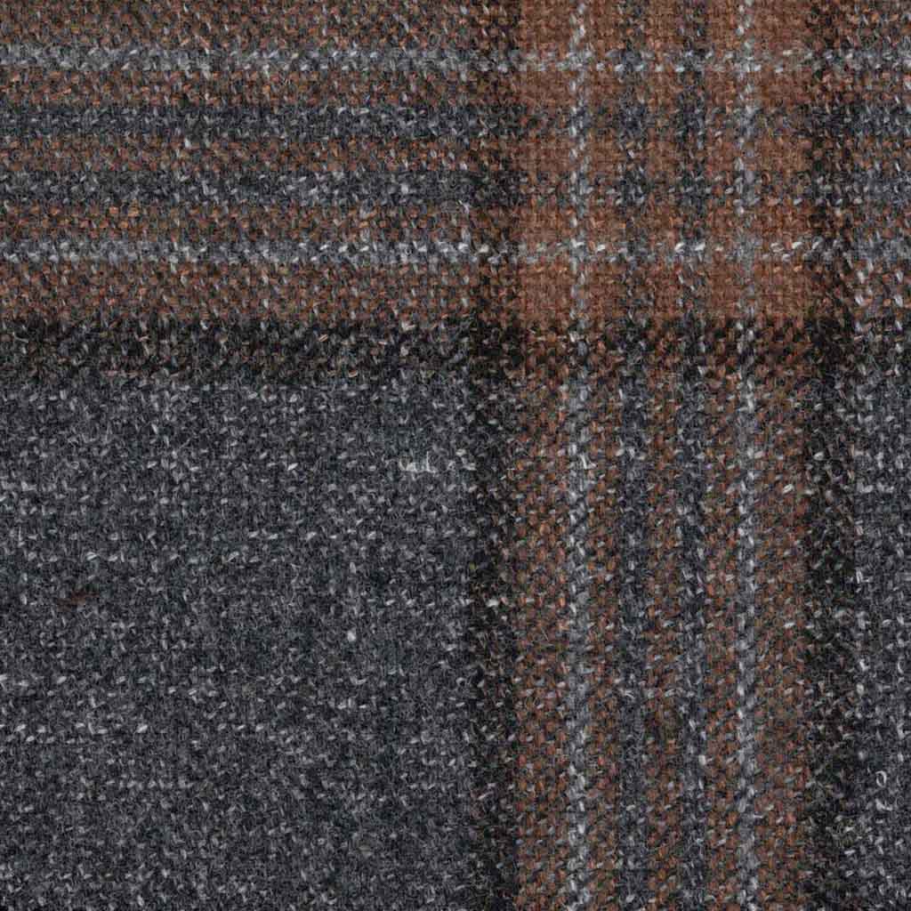 GREY, BROWN CHECKS