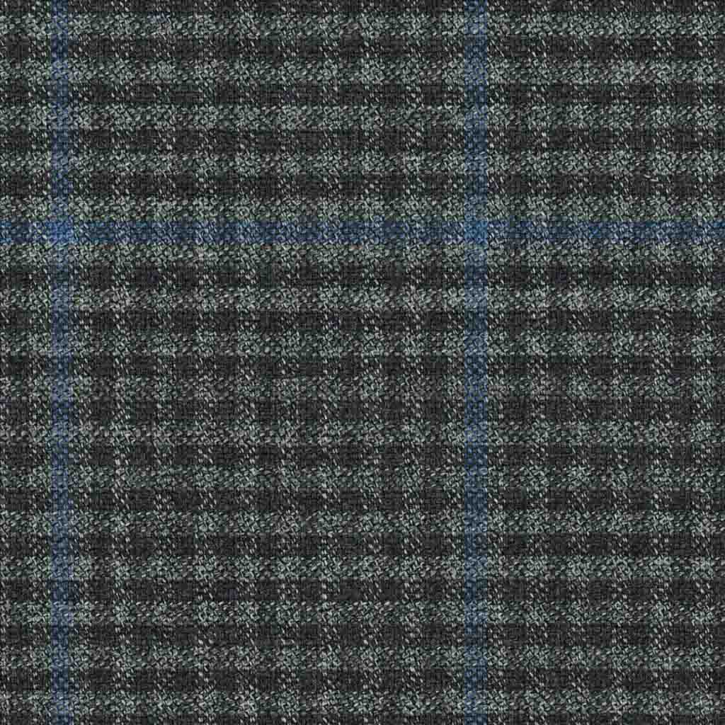 GREY, BLUE CHECKS