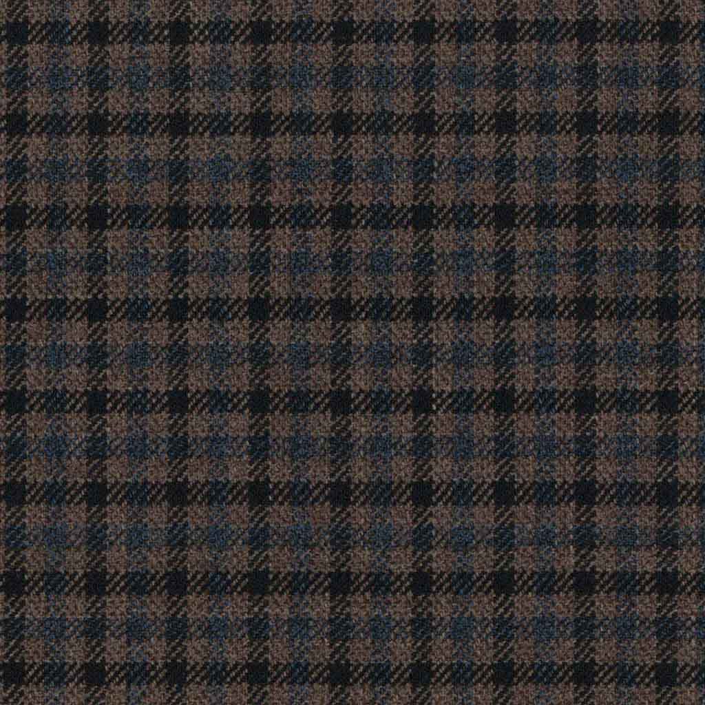 BLACK/BLUE/BROWN CHECKS