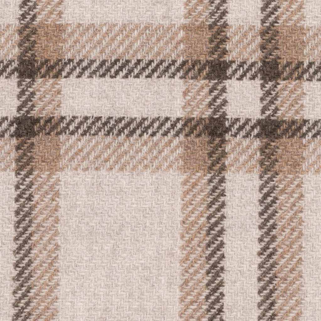 CREAM, BROWN CHECKS