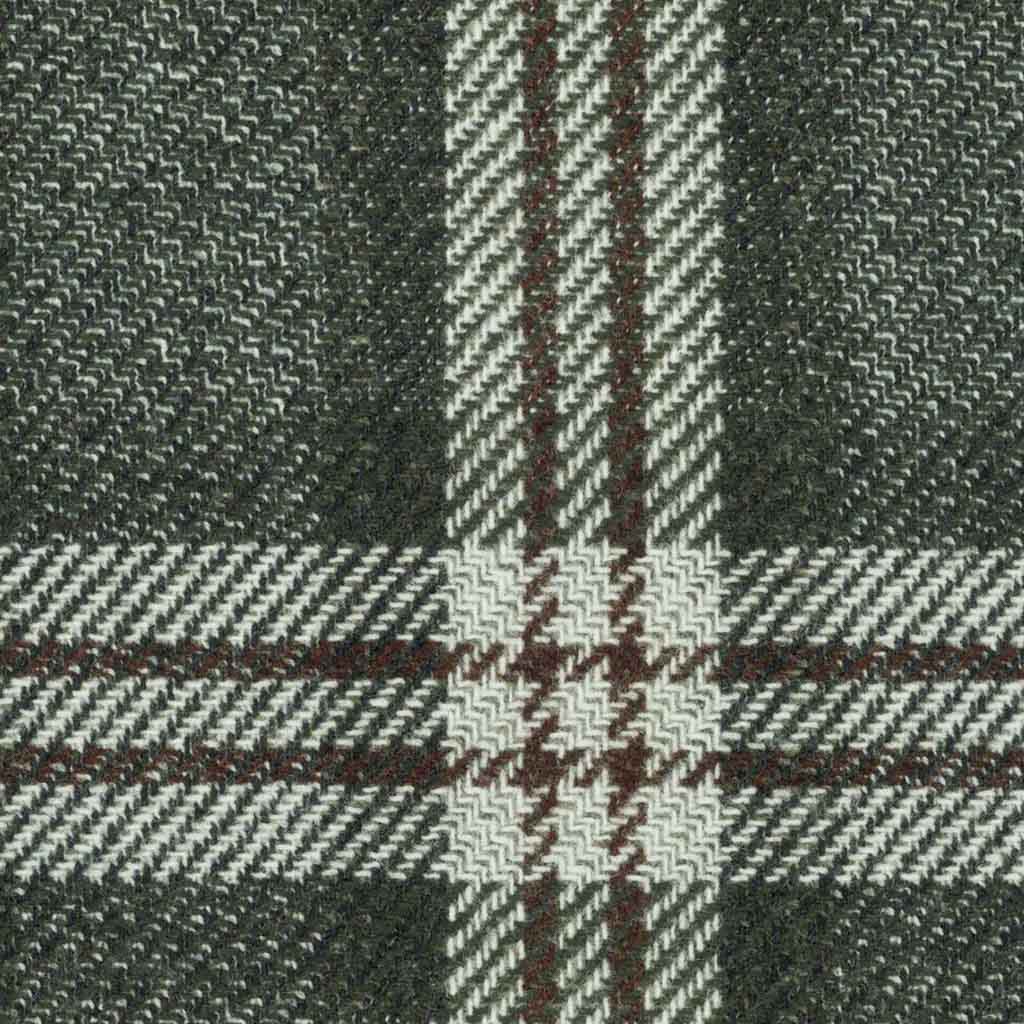 GREEN, BROWN CHECKS