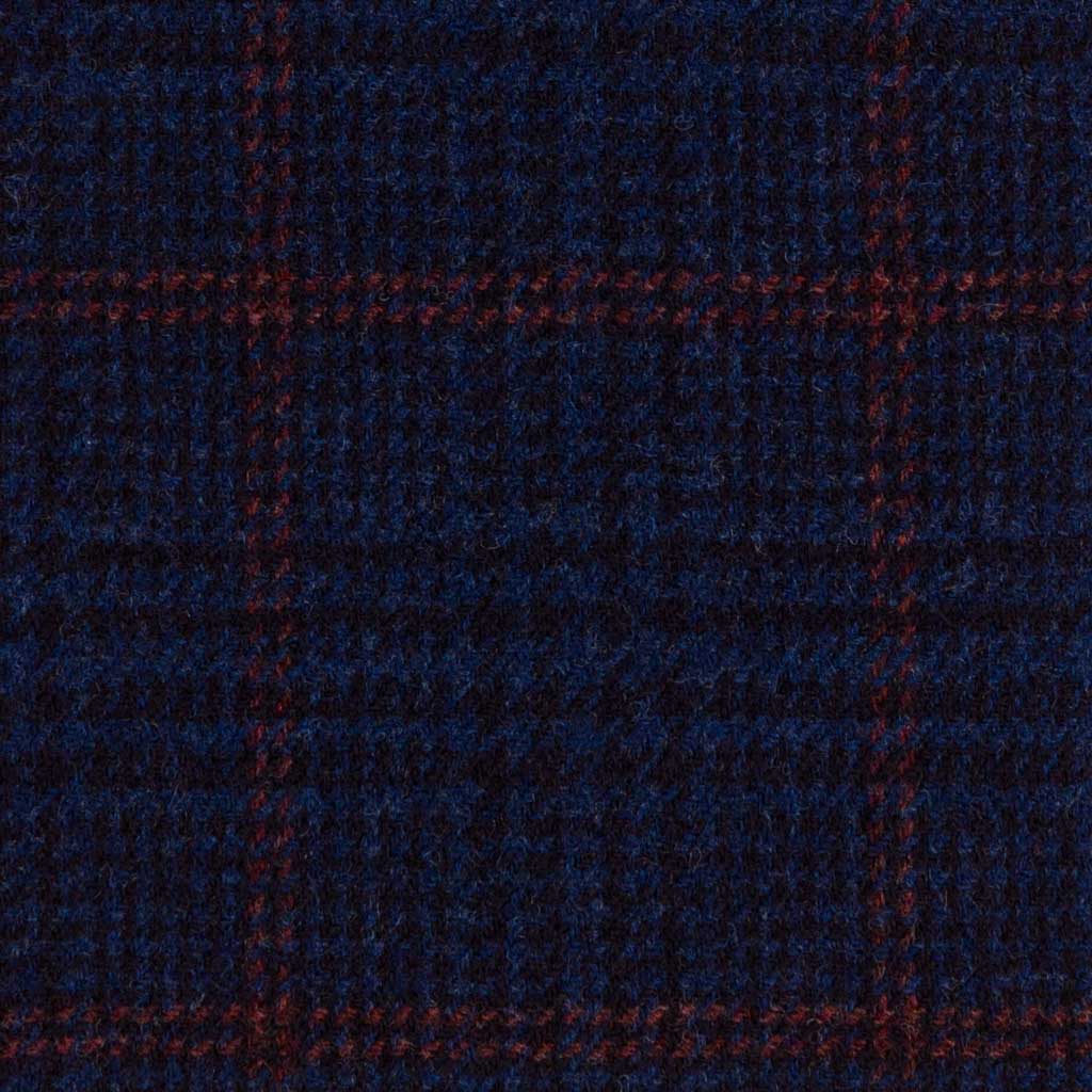 BLUE, BROWN CHECKS