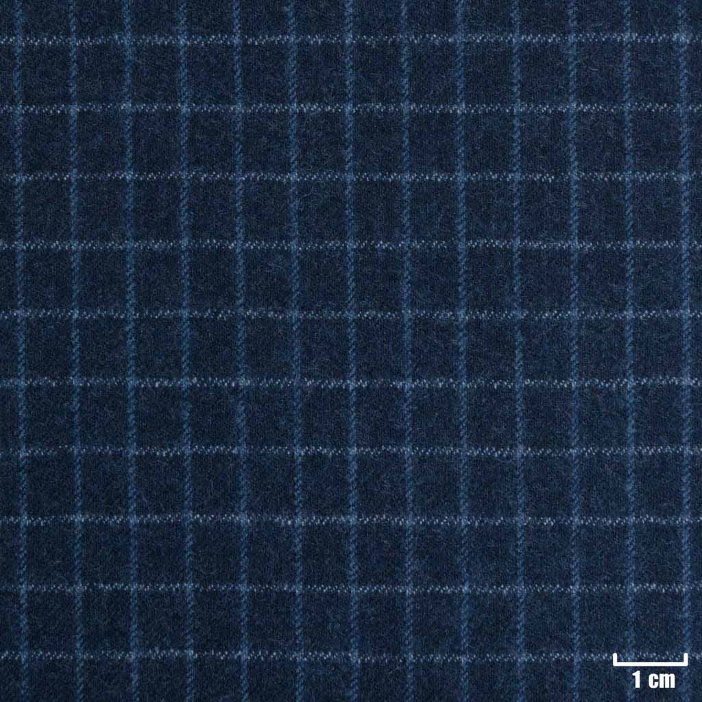 BLUE, SMALL OFF WHITE CHECKS
