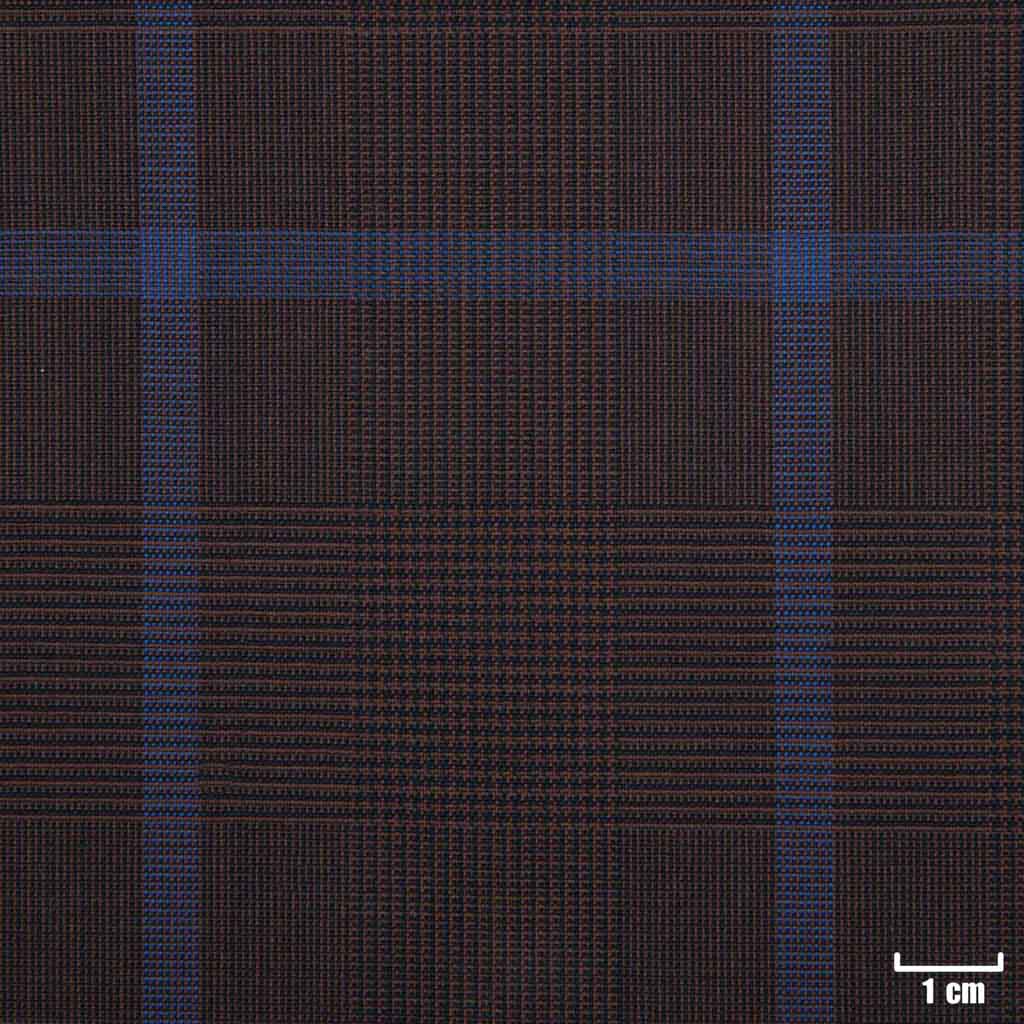 BROWN, BLUE CHECKS