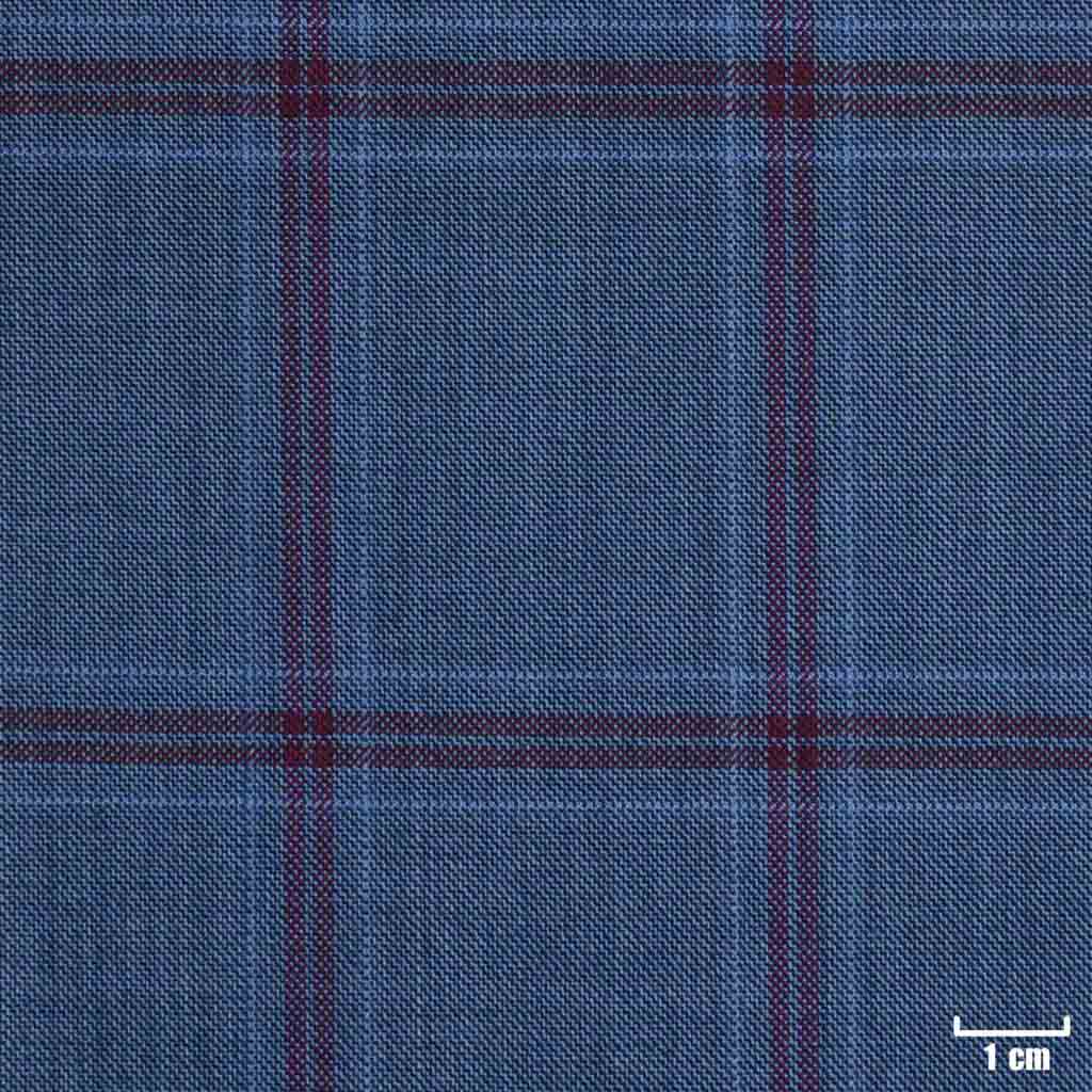 BLUE, OFF WHITE/RED CHECKS