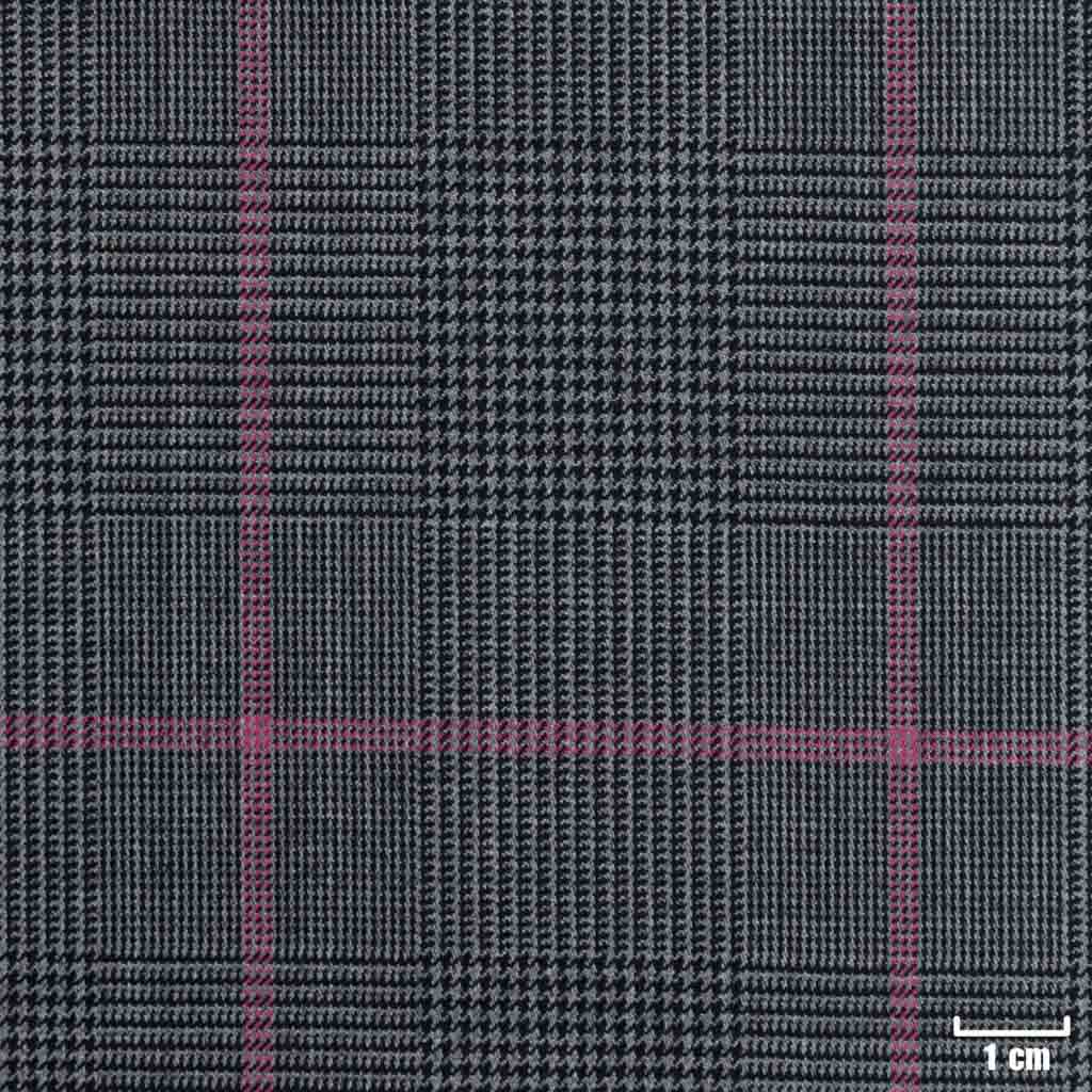 DARK GREY, RED CHECKS