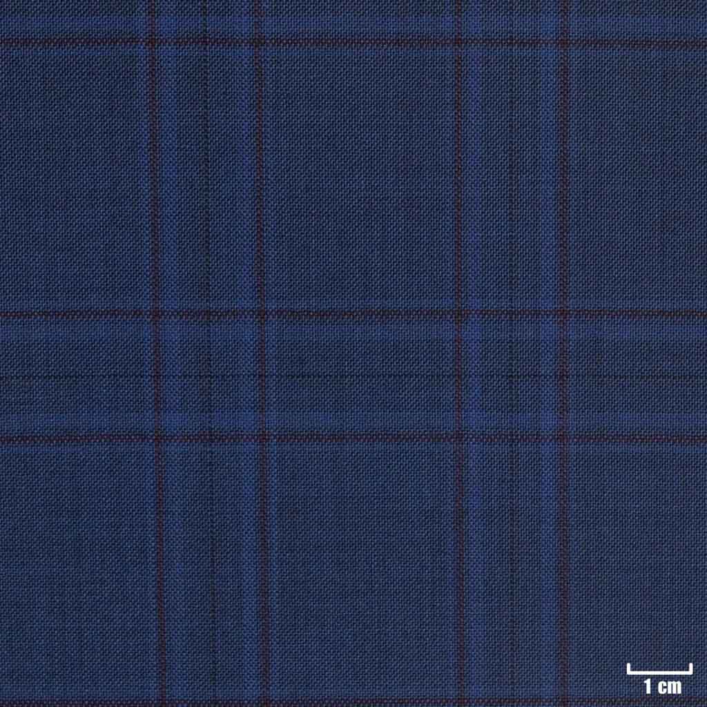 BLUE, BROWN CHECKS