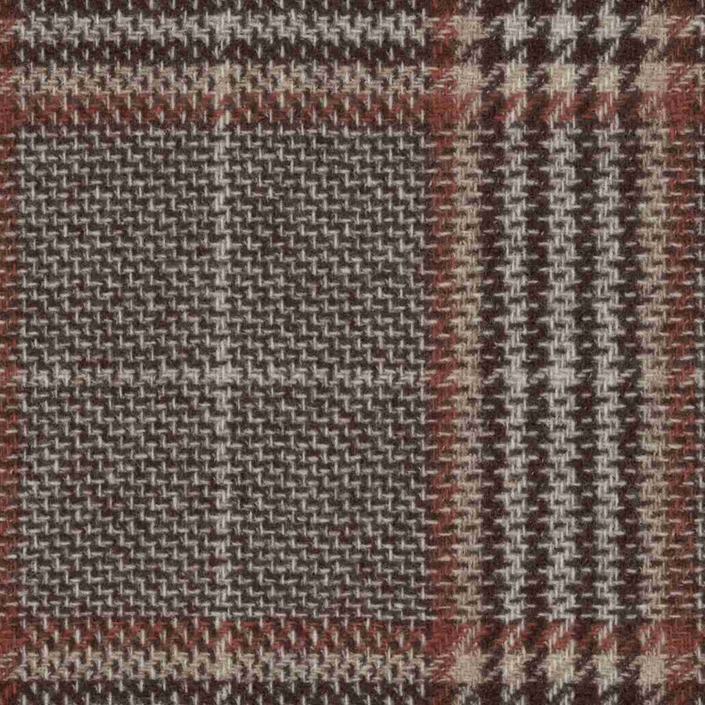 BROWN,RED CHECKS