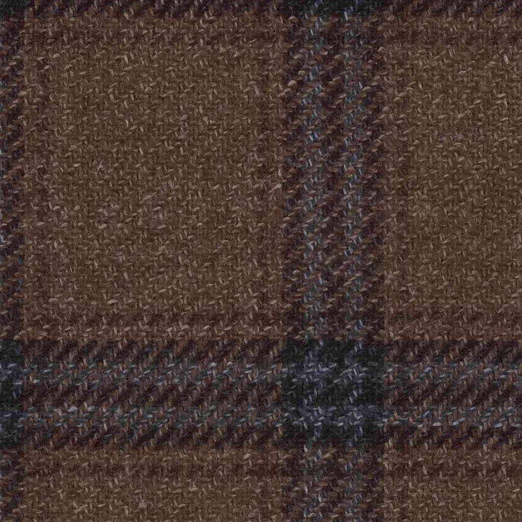 BROWN,BLUE CHECKS
