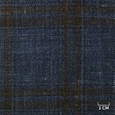 BLUE, BROWN CHECKS