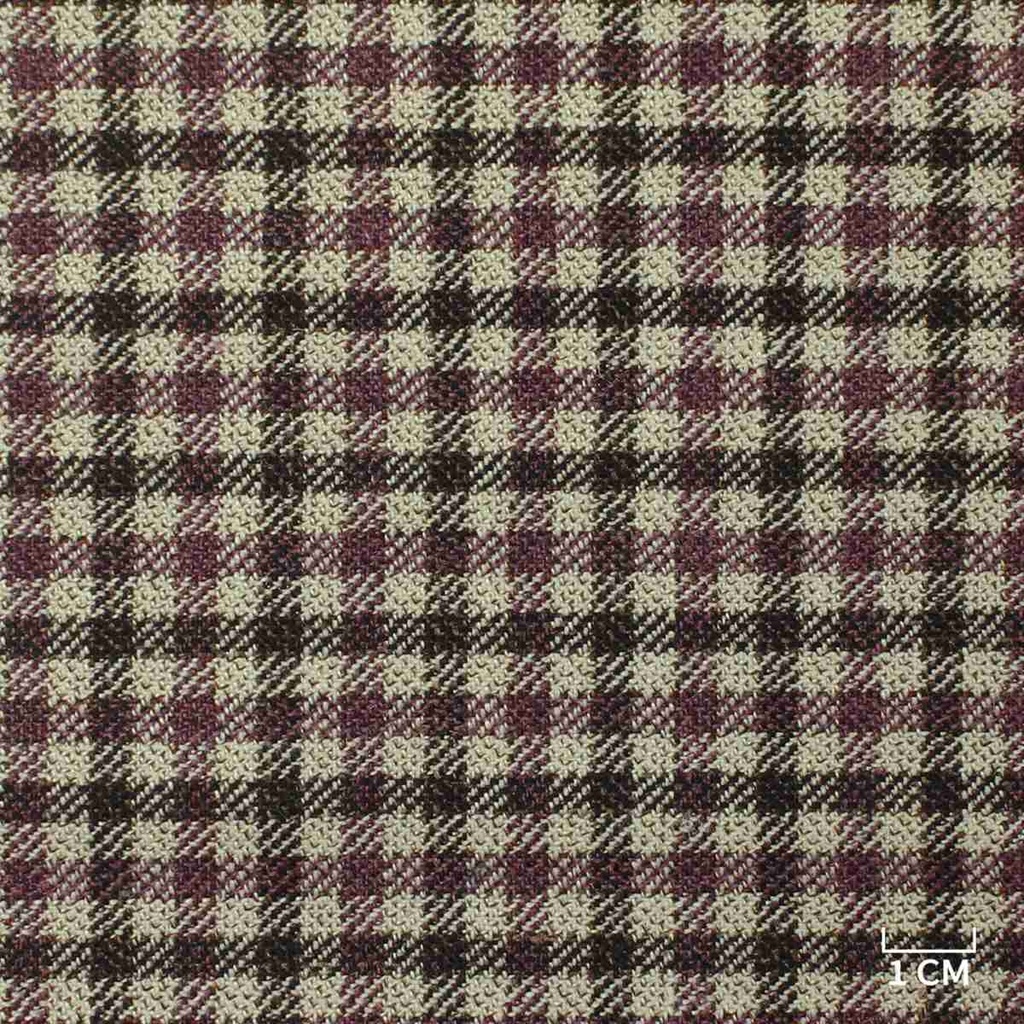PURPLE, BROWN CHECKS