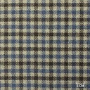 BLUE, BROWN CHECKS