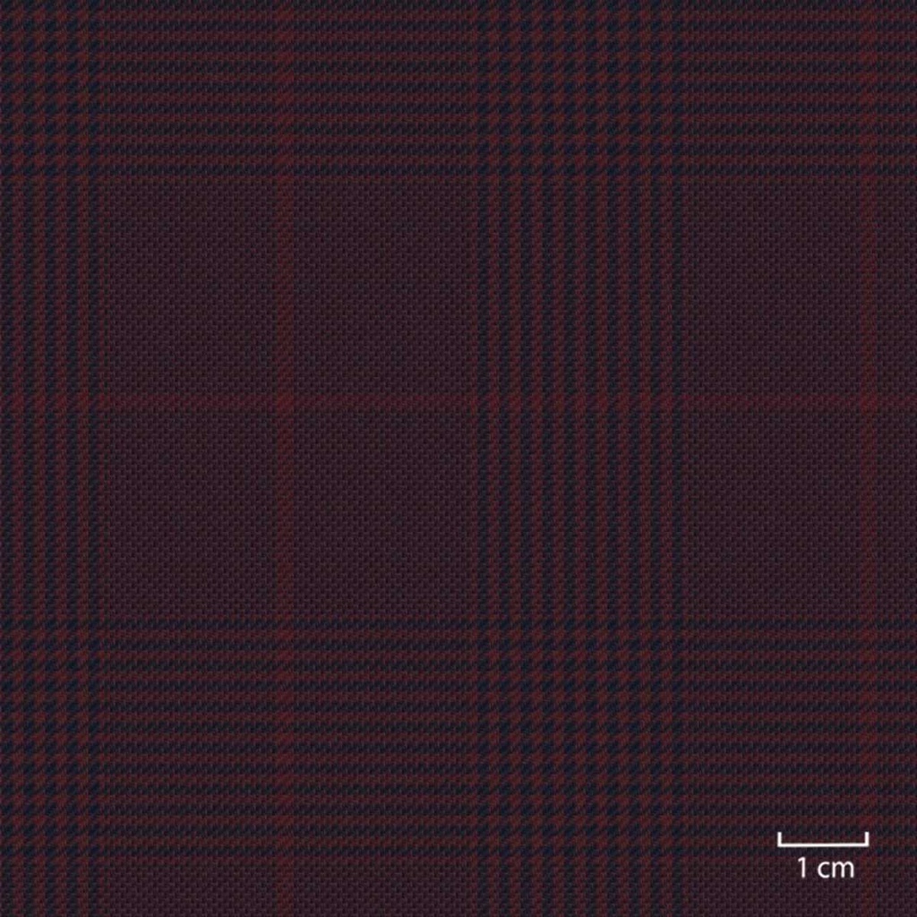 BURGUNDY,BLUE CHECKS