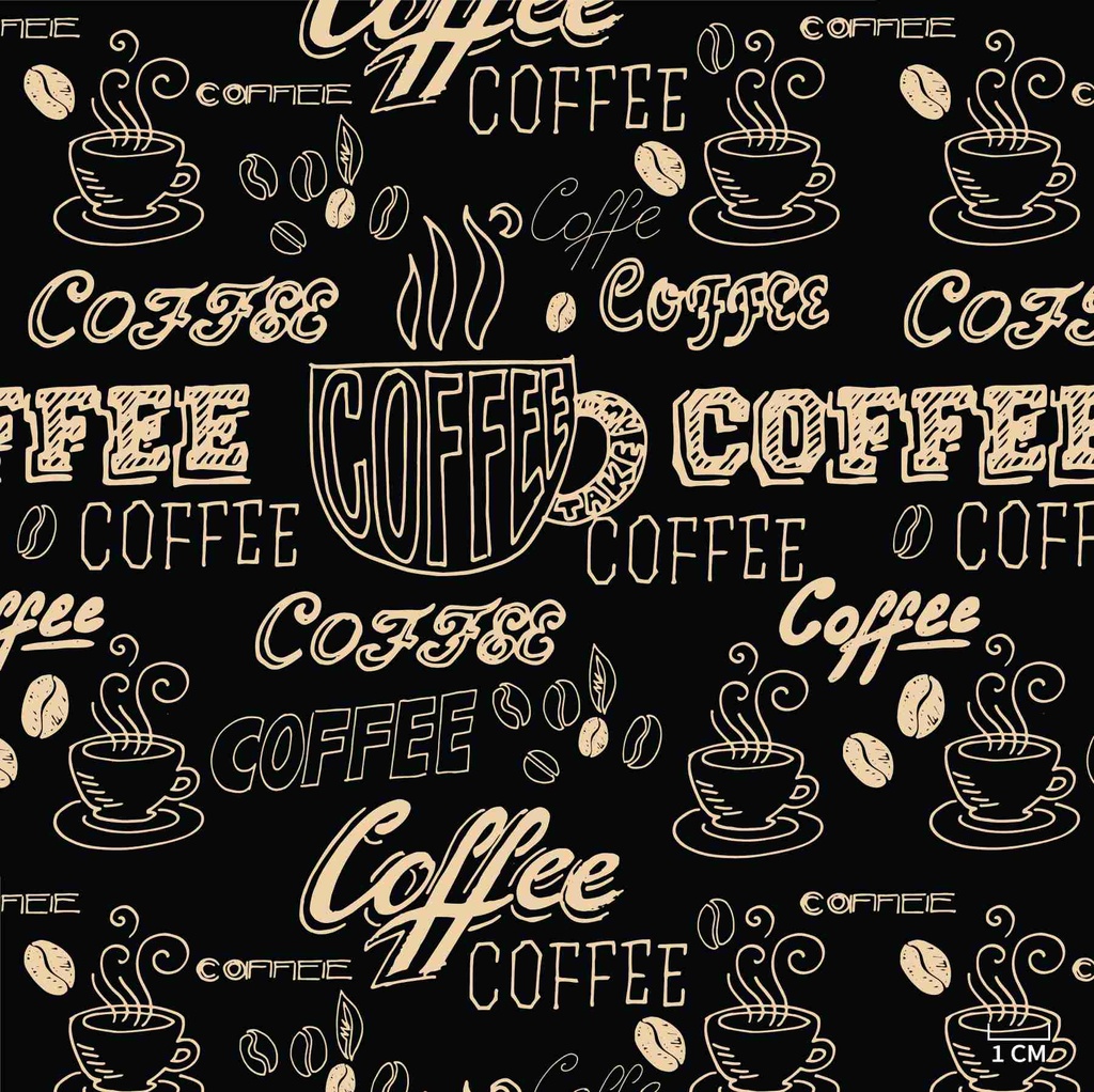 COFFEE THEME, BLACK AND YELLOW