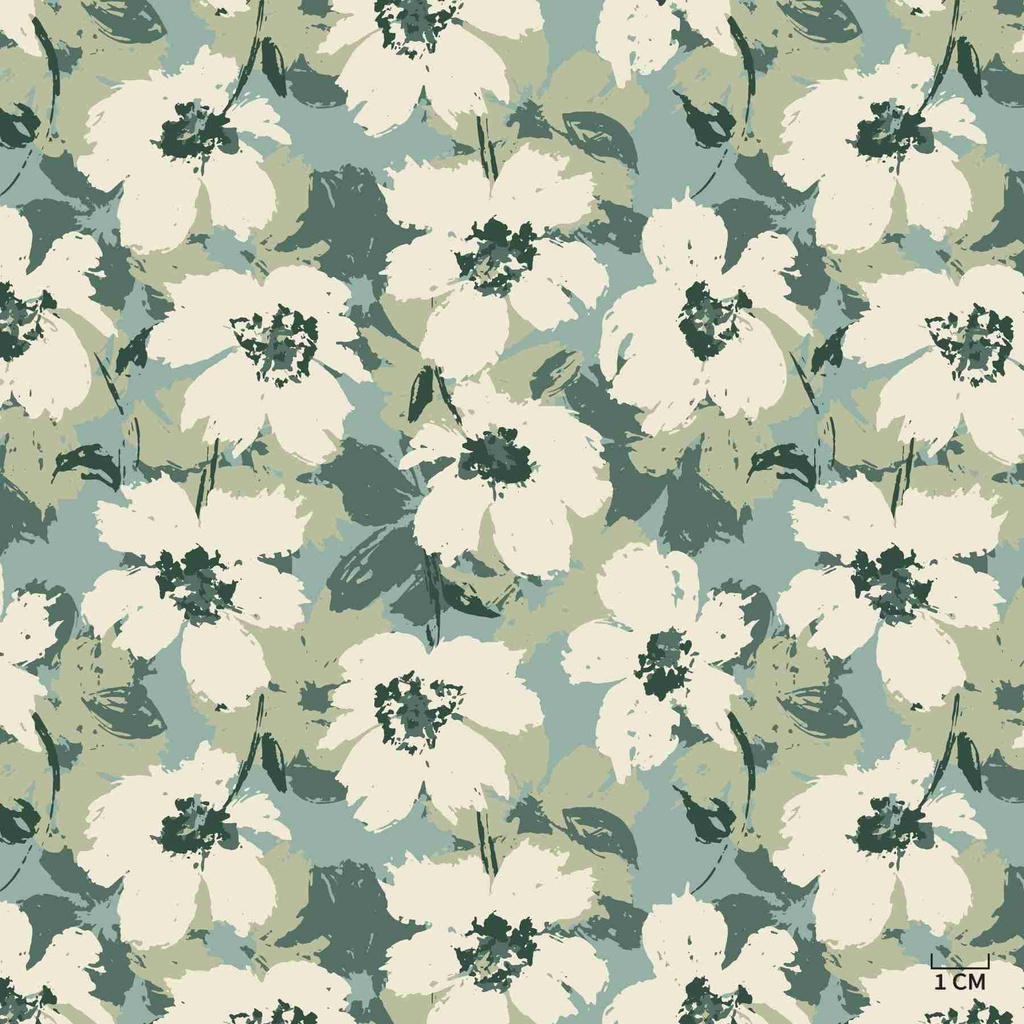 GREEN, YELLOW FLOWERS