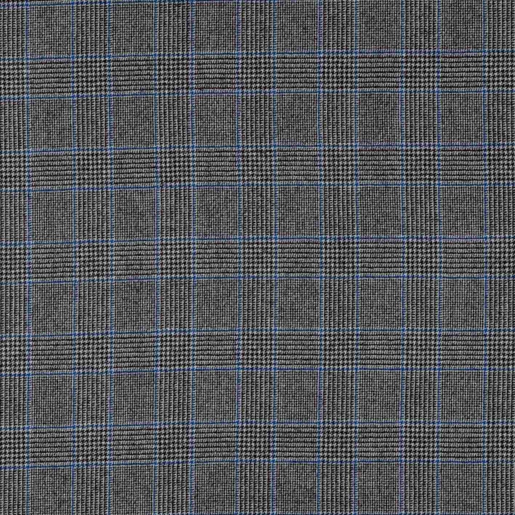 GREY, BLUE CHECKS (ST# 17038)