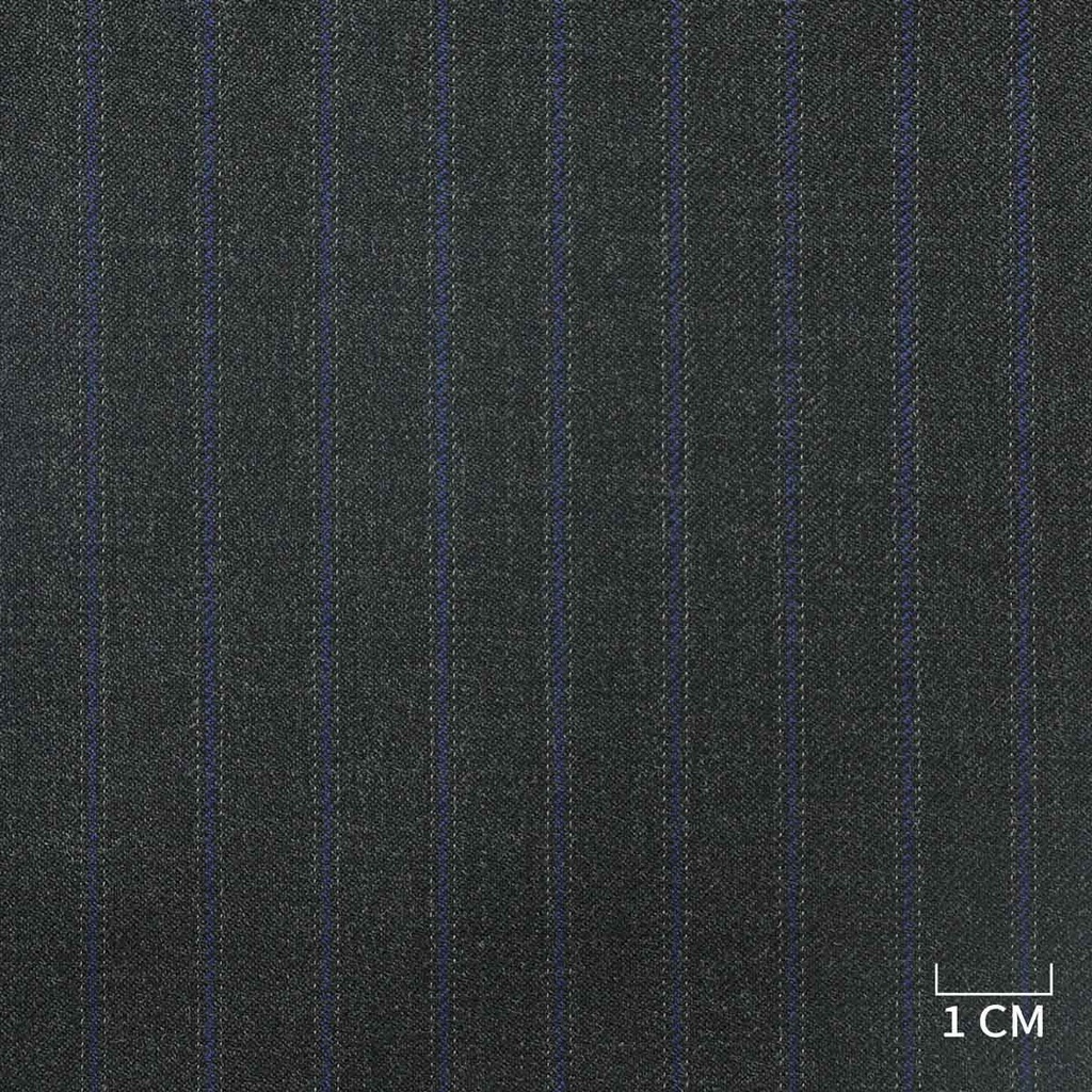 GREY, BLUE STRIPES