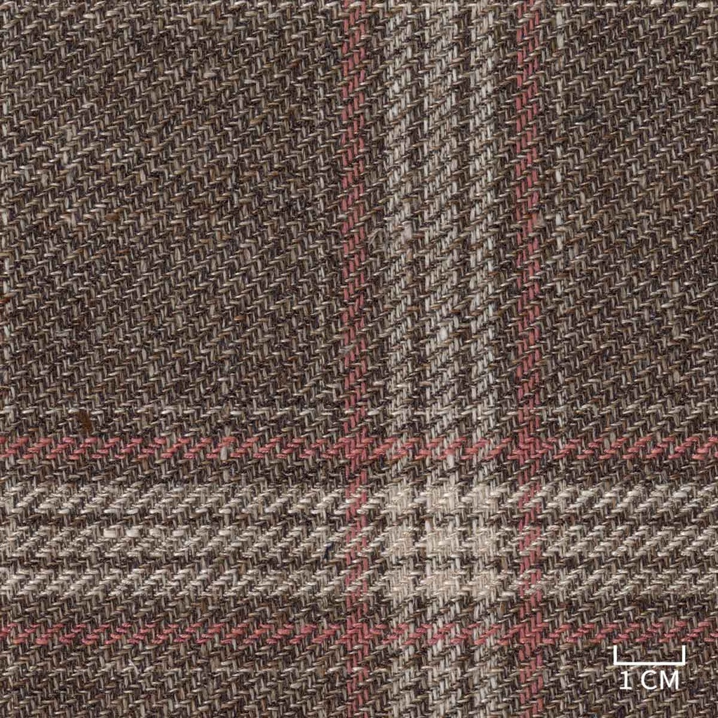 BROWN, PINK CHECKS