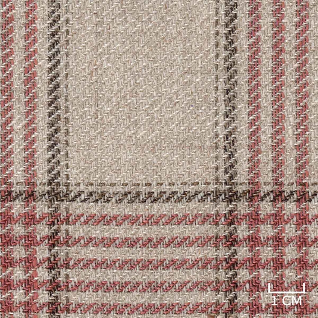 BROWN, PINK CHECKS