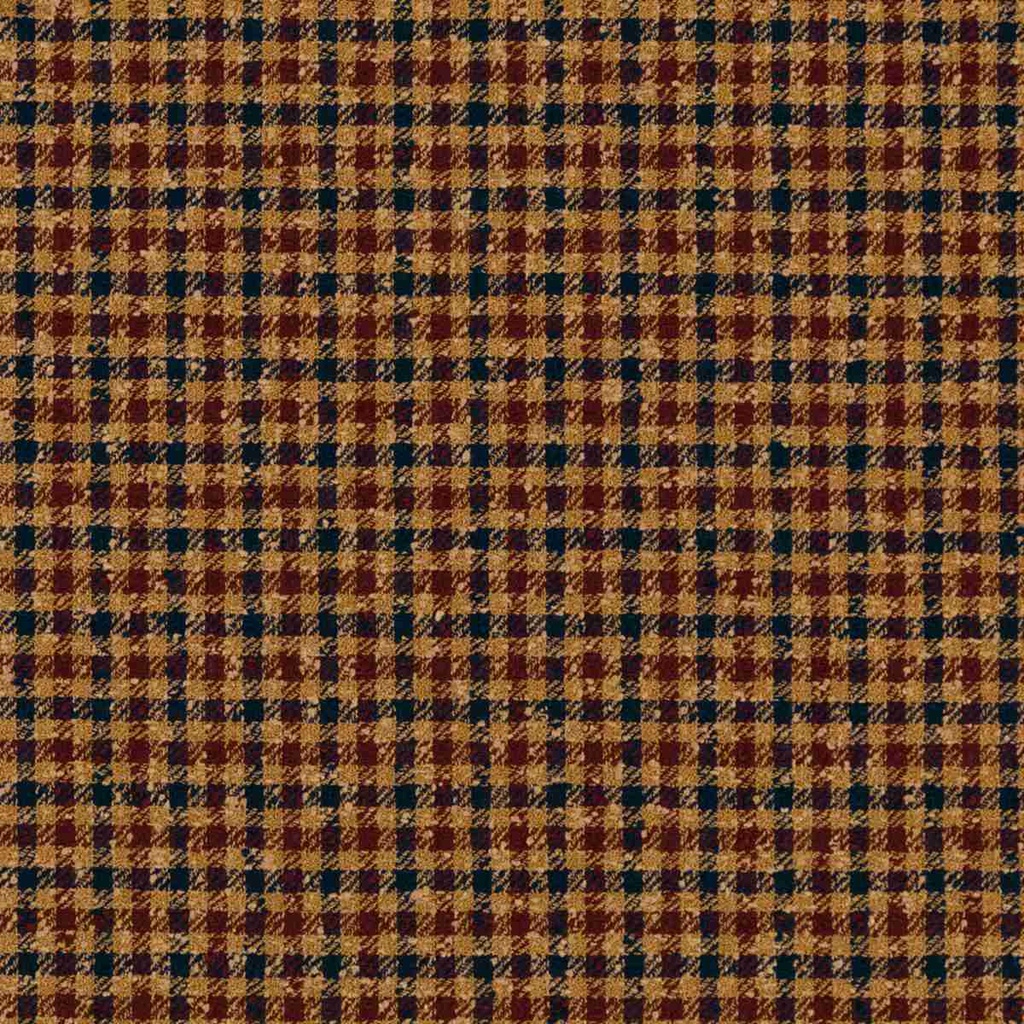 BROWN, BLUE CHECKS