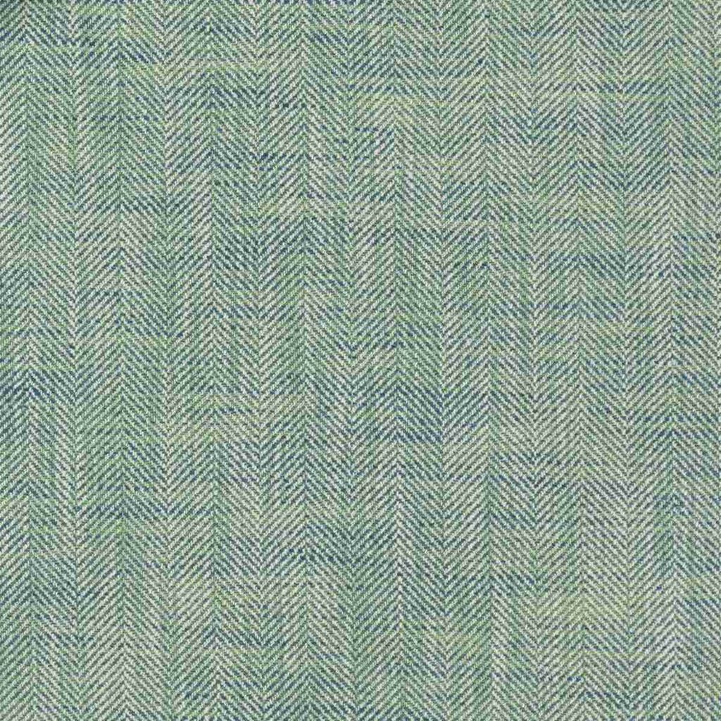 GREEN, WHITE HERRINGBONE