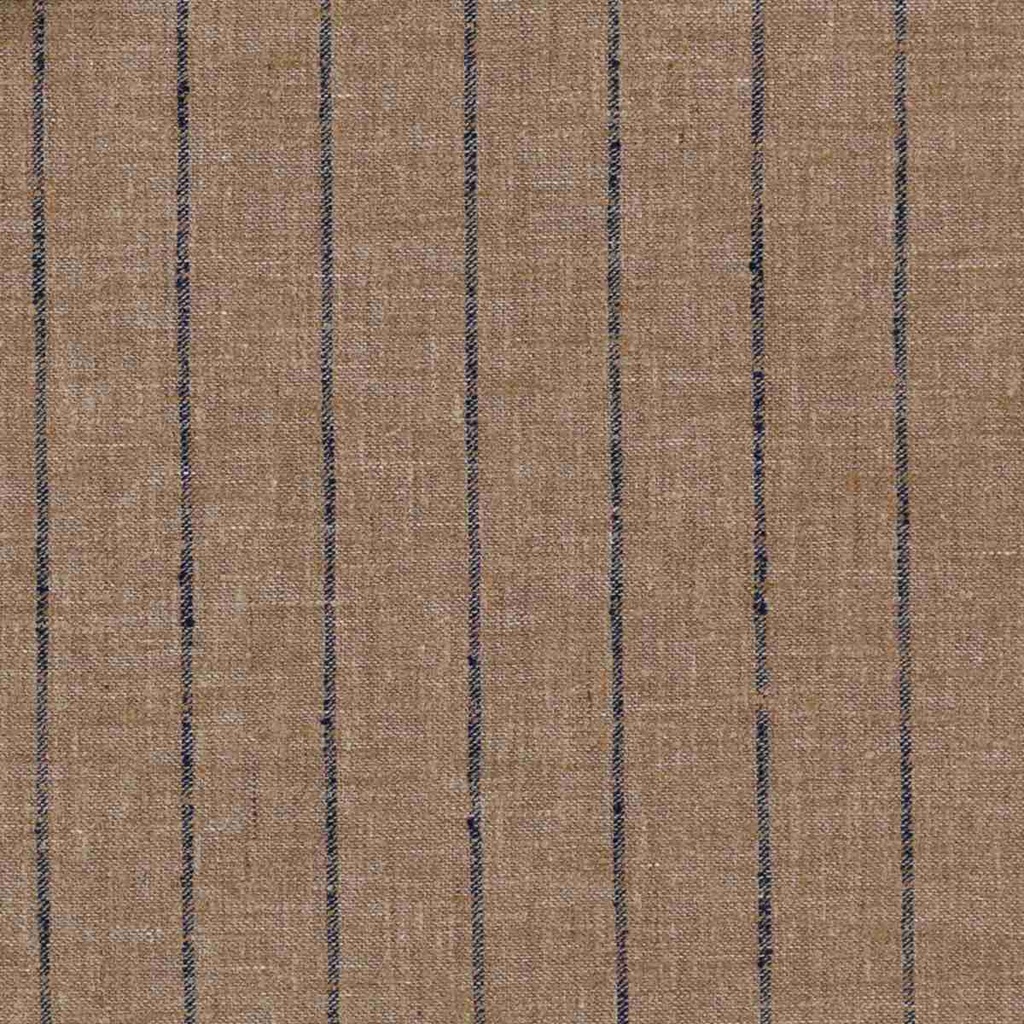 KHAKI, BLUE STRIPES