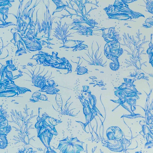 [660411] LIGHT BLUE, CEREMONY FISHES