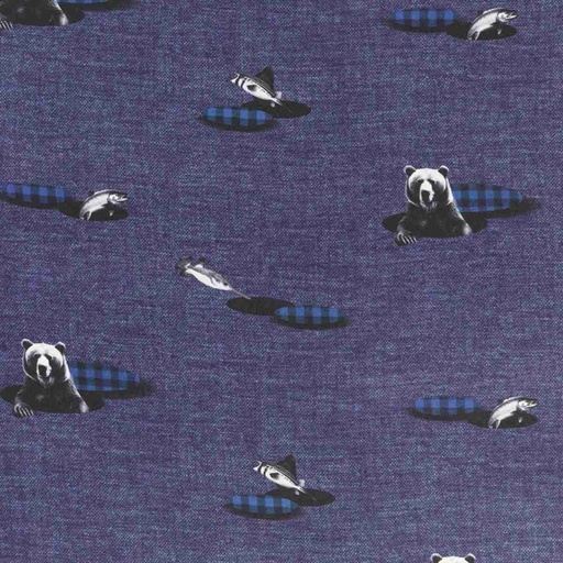 [660415] BLUE, BEAR AND FISHES