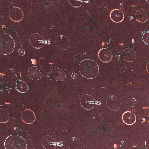 [660419] BURGUNDY, VINTAGE BIKES