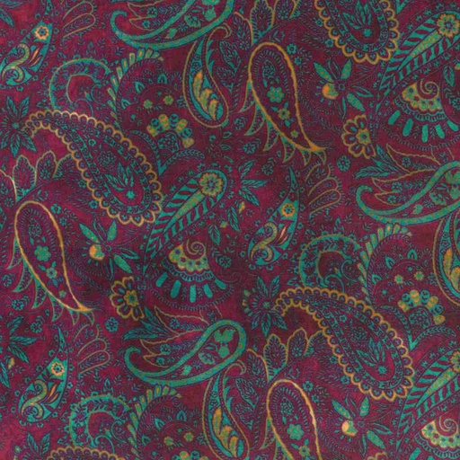 [660449] BURGUNDY, PAISLEYS