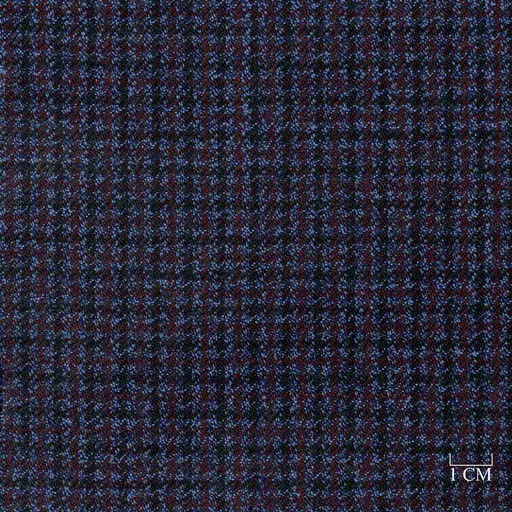 [321002] BLUE, RED HOUNDSTOOTH