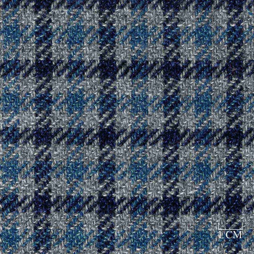 [321043] GREY, BLUE HOUNDSTOOTH