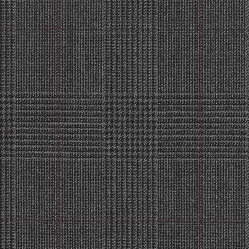 [223902] DARK GREY, PURPLE CHECKS