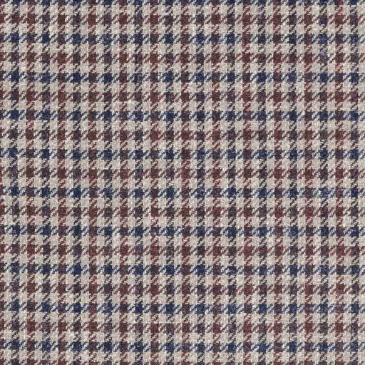 [664345] BURGUNDY,BLUE CHECKS