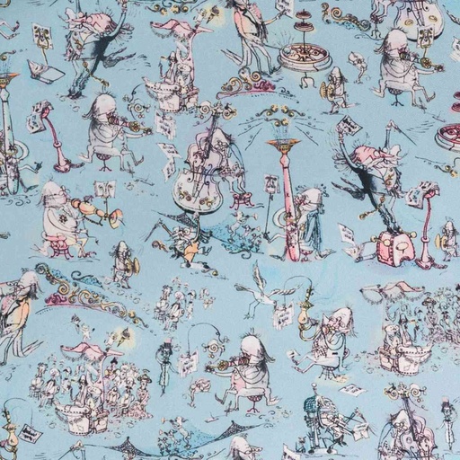 [664613] BLUE CARTOON IN MUSICAL