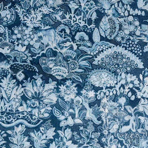 [664615] BLUE FLORAL PATTERN