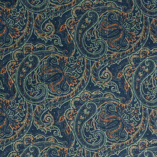 [664633] BLUE, GREEN PAISLEY