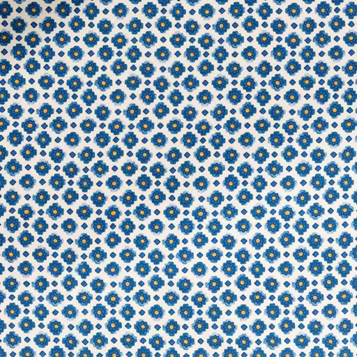 [664657] BEIGE, BLUE SMALL FLOWERS