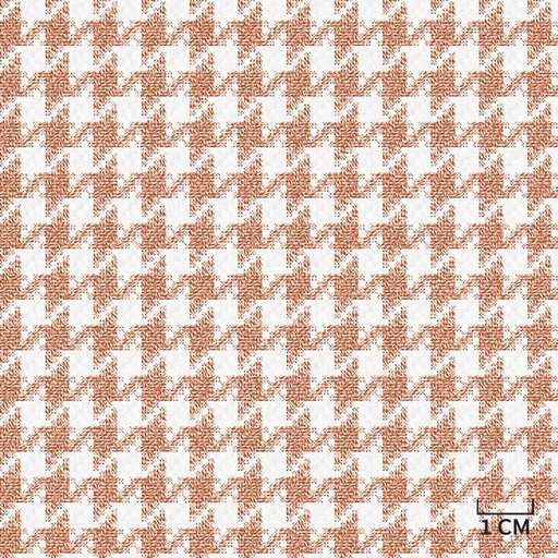 [452007] RED ORANGE,HOUNDSTOOTH