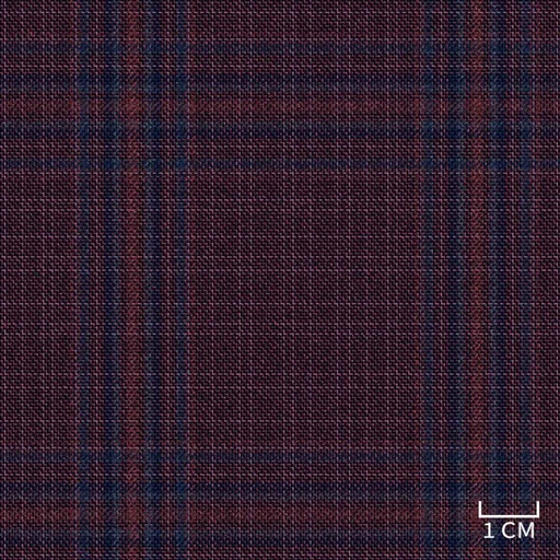 [452026] BURGUNDY,BLUE CHECKS