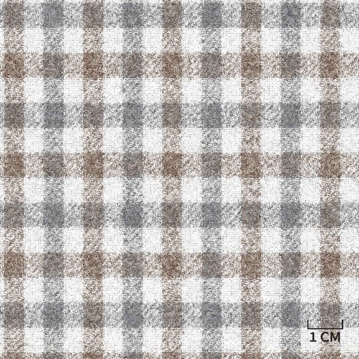 [452110] GREY,BROWN CHECKS