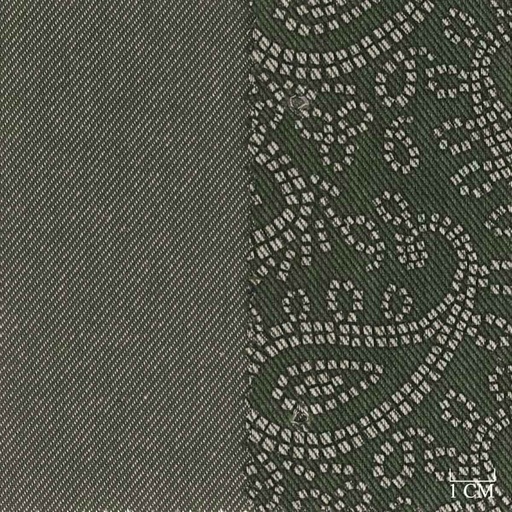 [701937] GREEN, PAISLEY PATTERN (DOUBLE-FACED)
