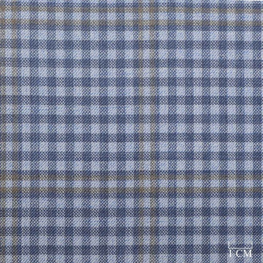[824034] BLUE,KHAKI CHECKS