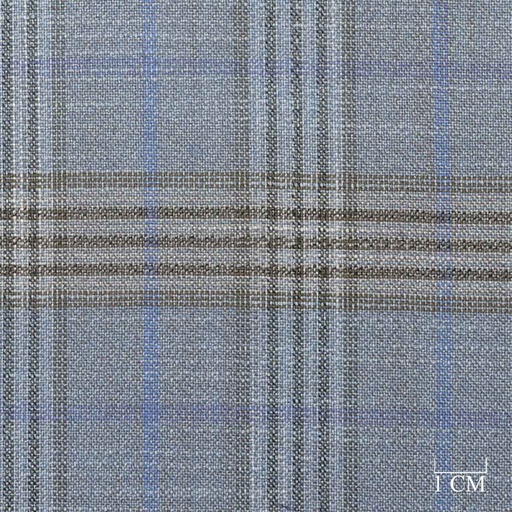 [824049] BLUE,BROWN CHECKS