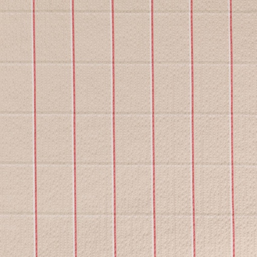 [665122] BEIGE, RED CHECKS