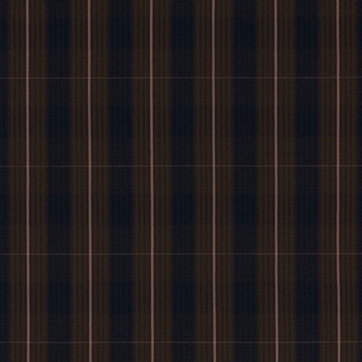 [665124] BROWN, NAVY CHECKS