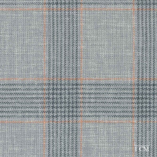 [321207] GREY, ORANGE CHECKS