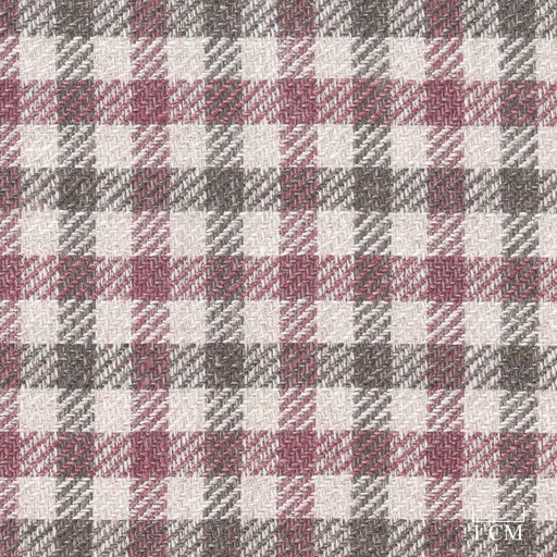 [321326] BROWN, BURGUNDY CHECKS